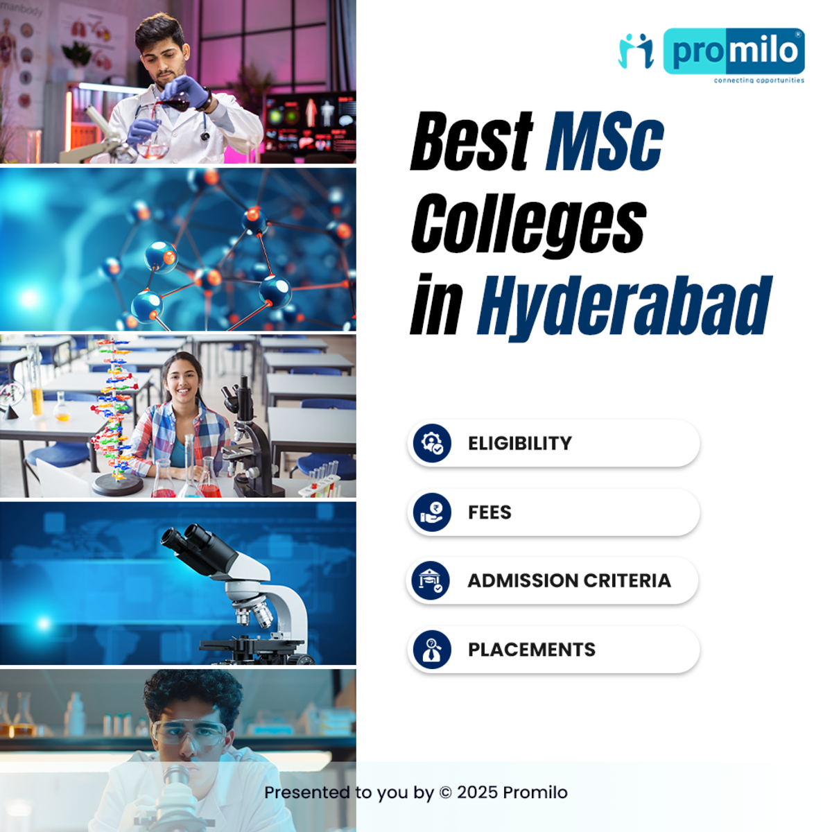 MSc Colleges in Hyderabad: Fees, Entrance Exams, Placements & Salary Trends